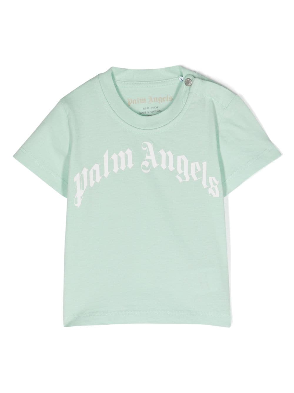 Palm Angels Kids T-Shirt mit Logo-Print - Grün von Palm Angels Kids
