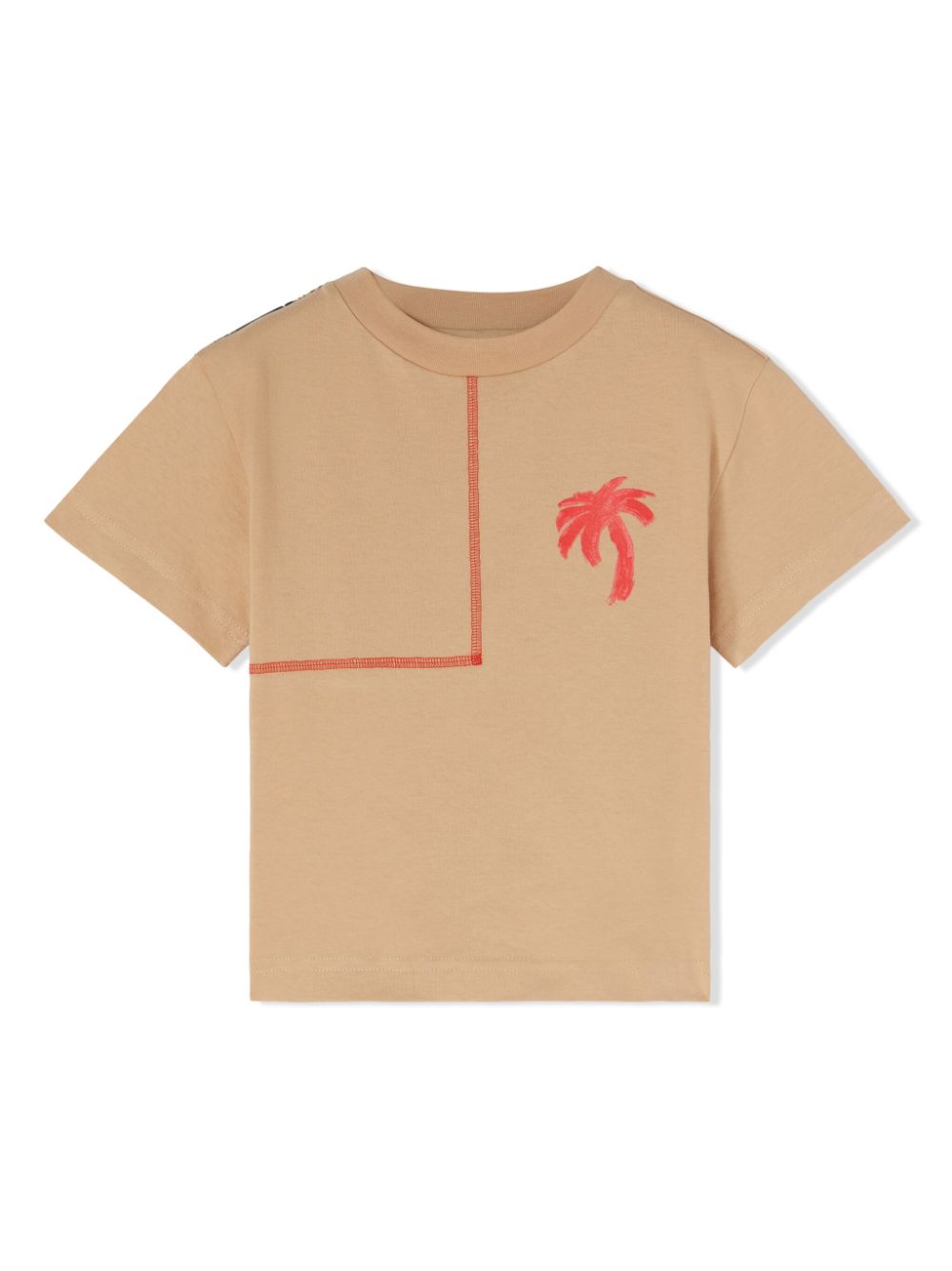 Palm Angels Kids T-Shirt mit Logo-Print - Nude von Palm Angels Kids