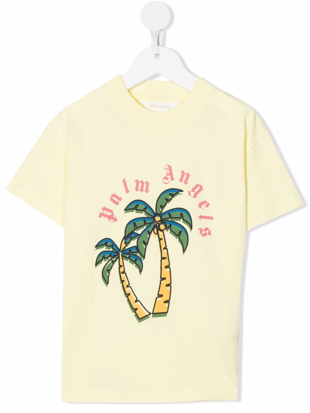 Palm Angels Kids T-Shirt mit grafischem Print - Gelb von Palm Angels Kids