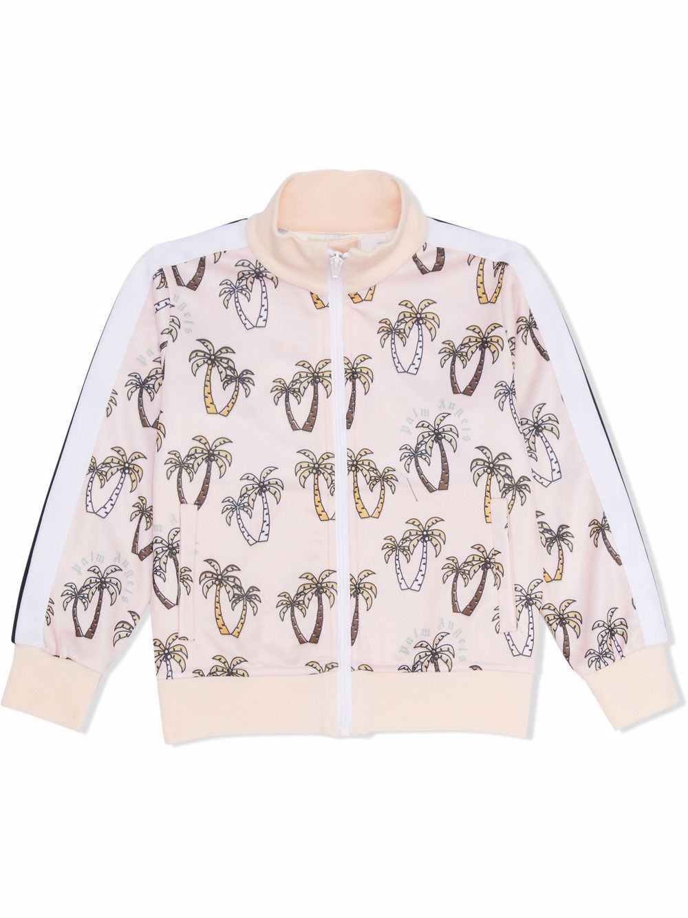 Palm Angels Kids Sportjacke mit Palmen-Print - Rosa von Palm Angels Kids