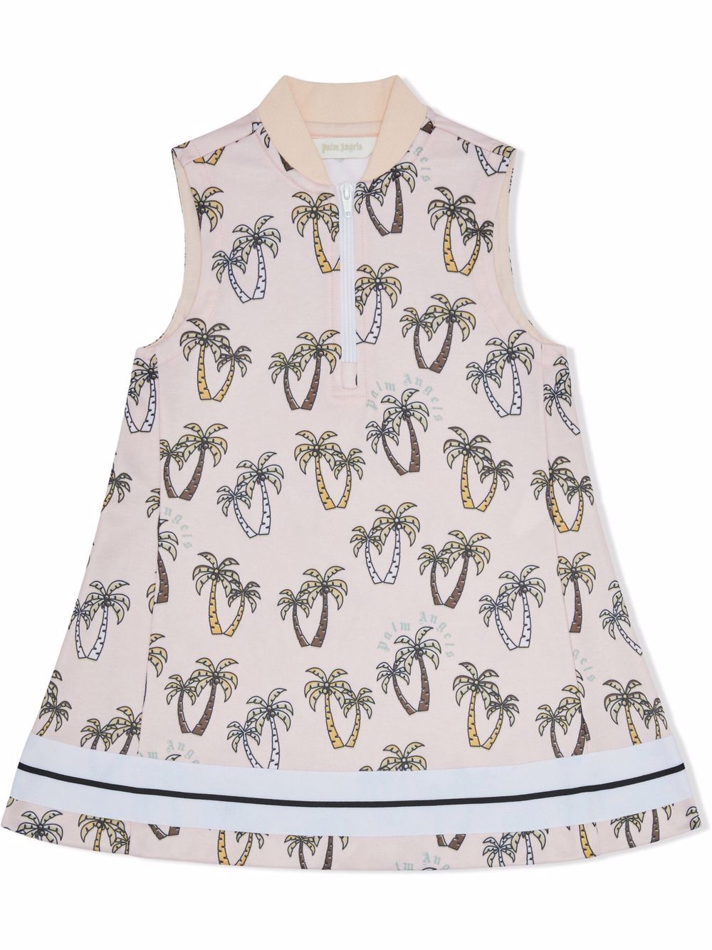 Palm Angels Kids Sportkleid mit Palmen-Print - Rosa von Palm Angels Kids