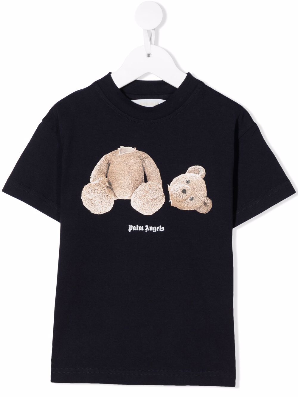 Palm Angels Kids T-Shirt mit Teddy-Print - Blau von Palm Angels Kids