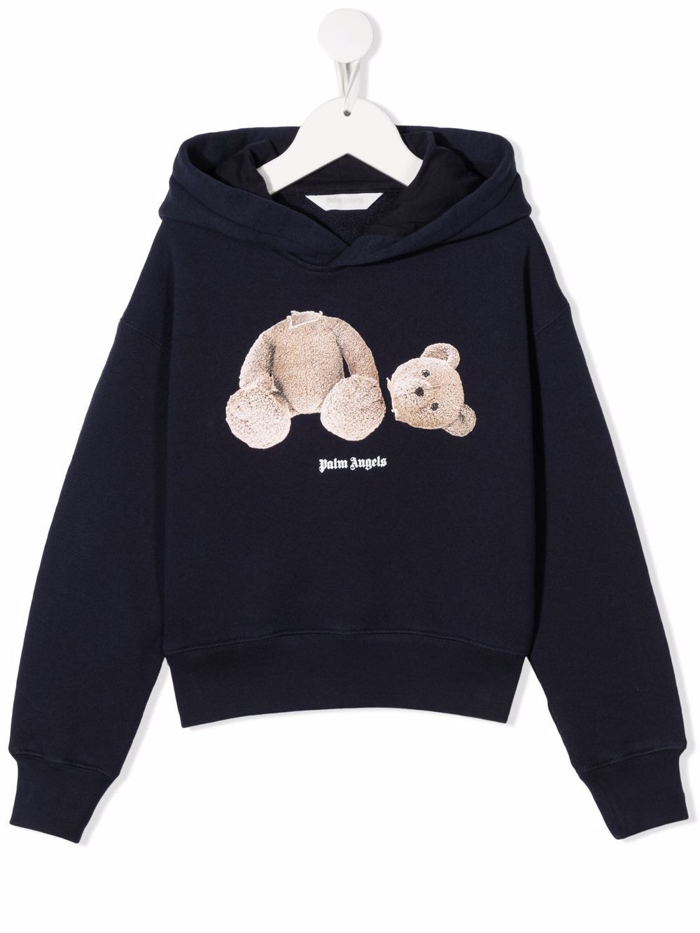 Palm Angels Kids Hoodie mit Teddy - Blau von Palm Angels Kids