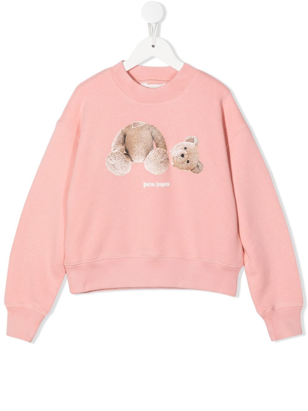 Palm Angels Kids Sweatshirt mit Teddy-Print - Rosa von Palm Angels Kids