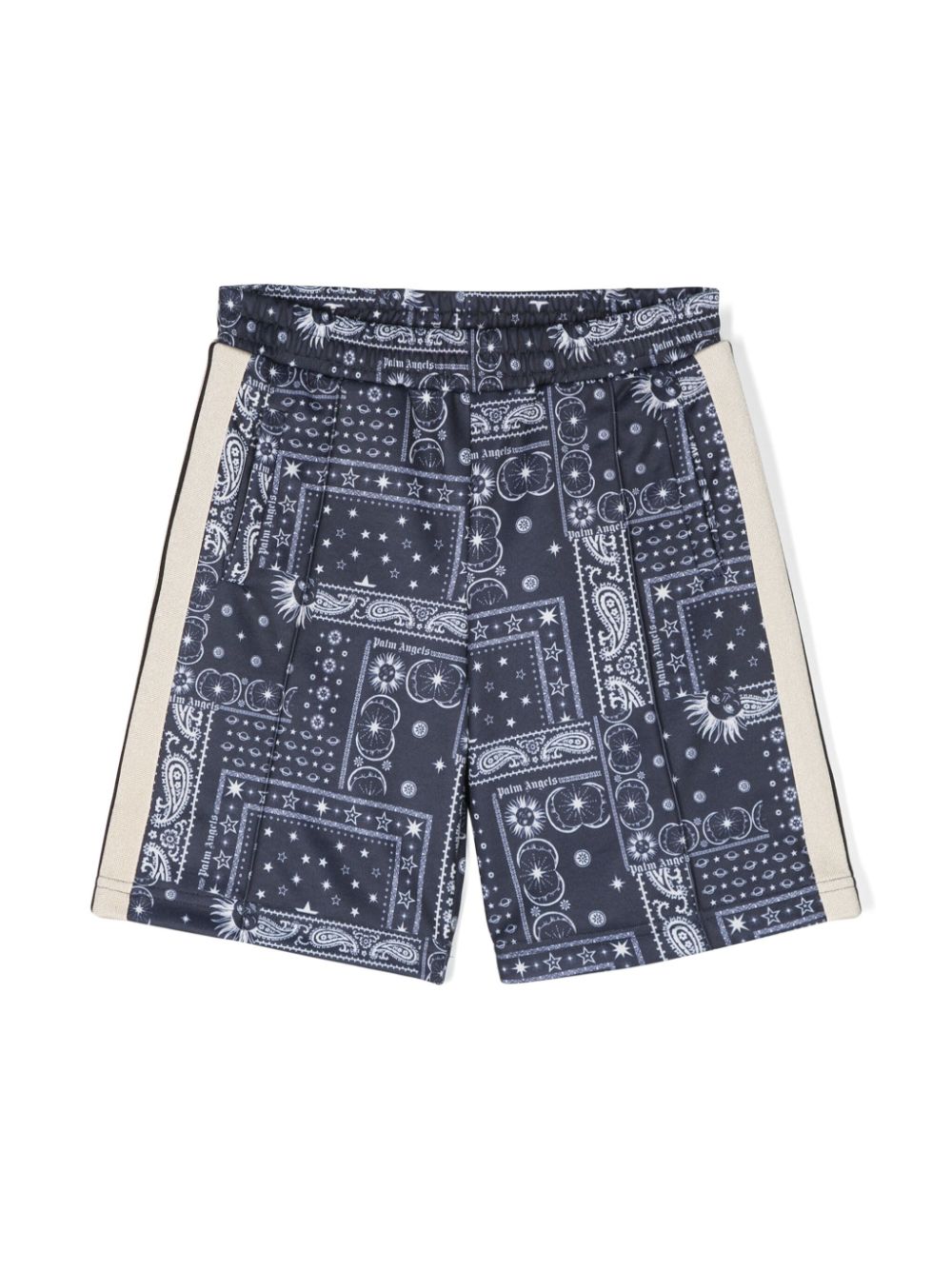 Palm Angels Kids Shorts mit Paisleymuster - Blau von Palm Angels Kids