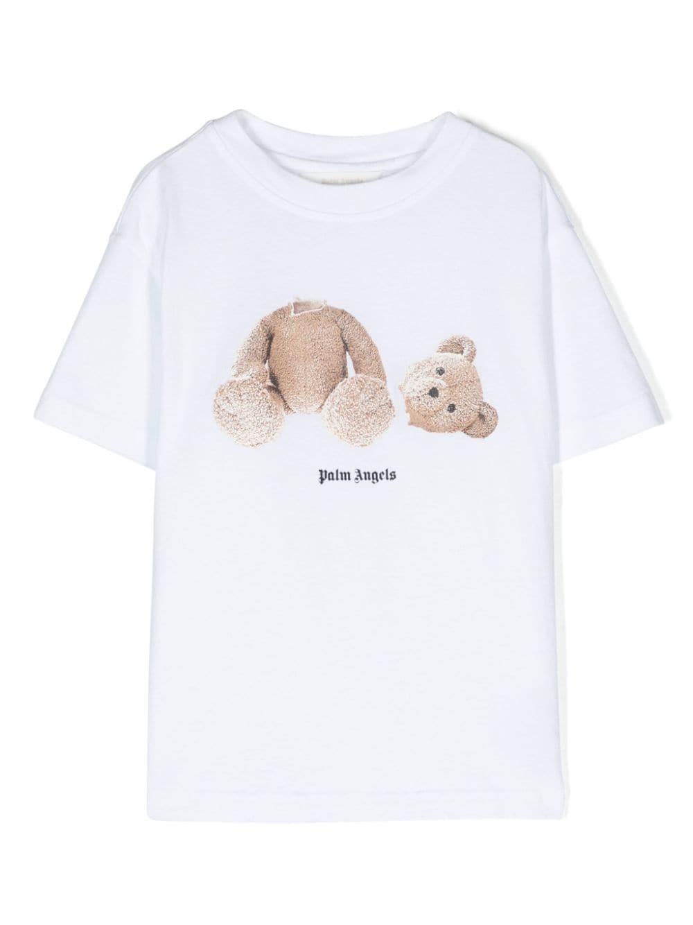 Palm Angels Kids T-Shirt aus Bio-Baumwolle mit Bärenmotiv - Weiß von Palm Angels Kids