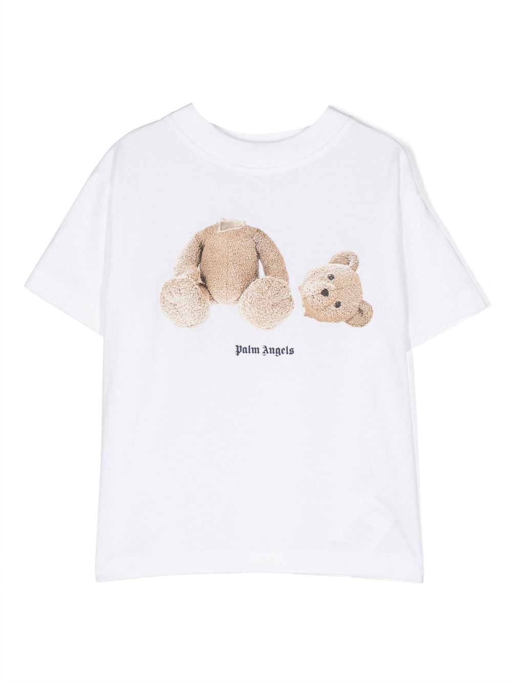 Palm Angels Kids Broken Bear T-Shirt aus Bio-Baumwolle - Weiß von Palm Angels Kids