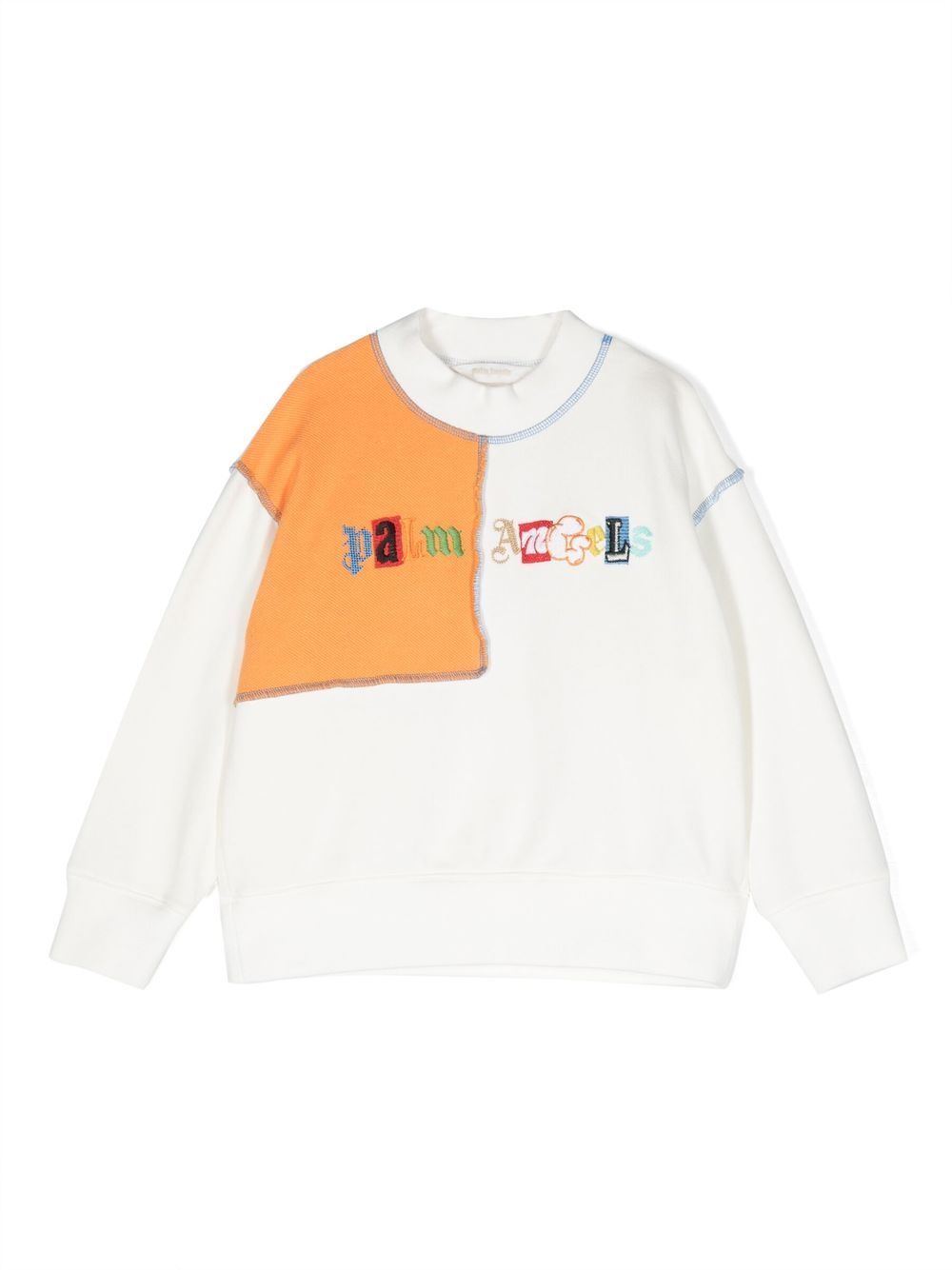 Palm Angels Kids Sweatshirt mit Logo-Stickerei - Weiß von Palm Angels Kids