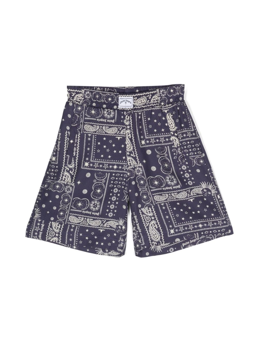 Palm Angels Kids Shorts mit Paisley-Print - Blau von Palm Angels Kids