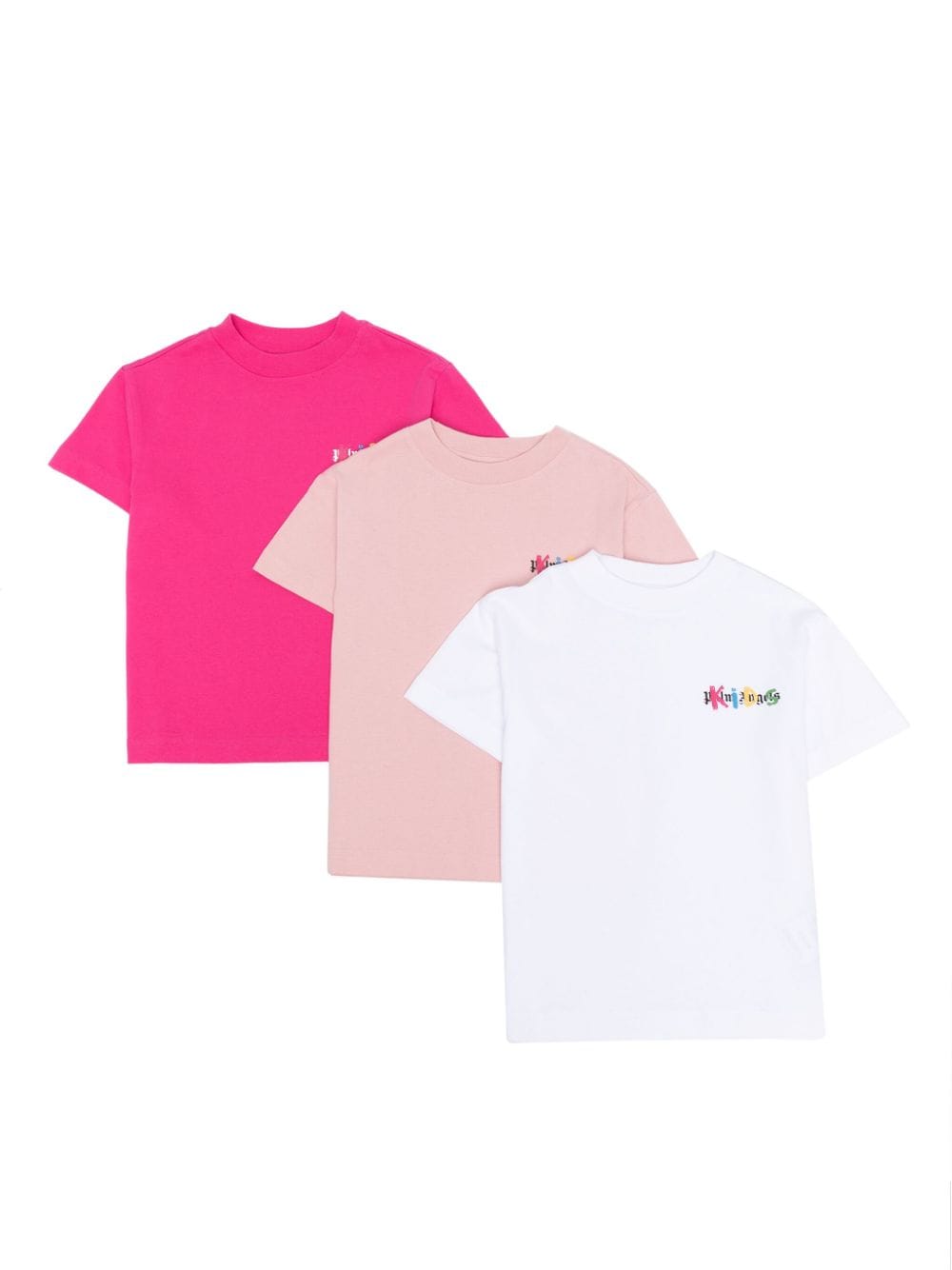 Palm Angels Kids T-Shirt mit Logo-Print - Rosa von Palm Angels Kids