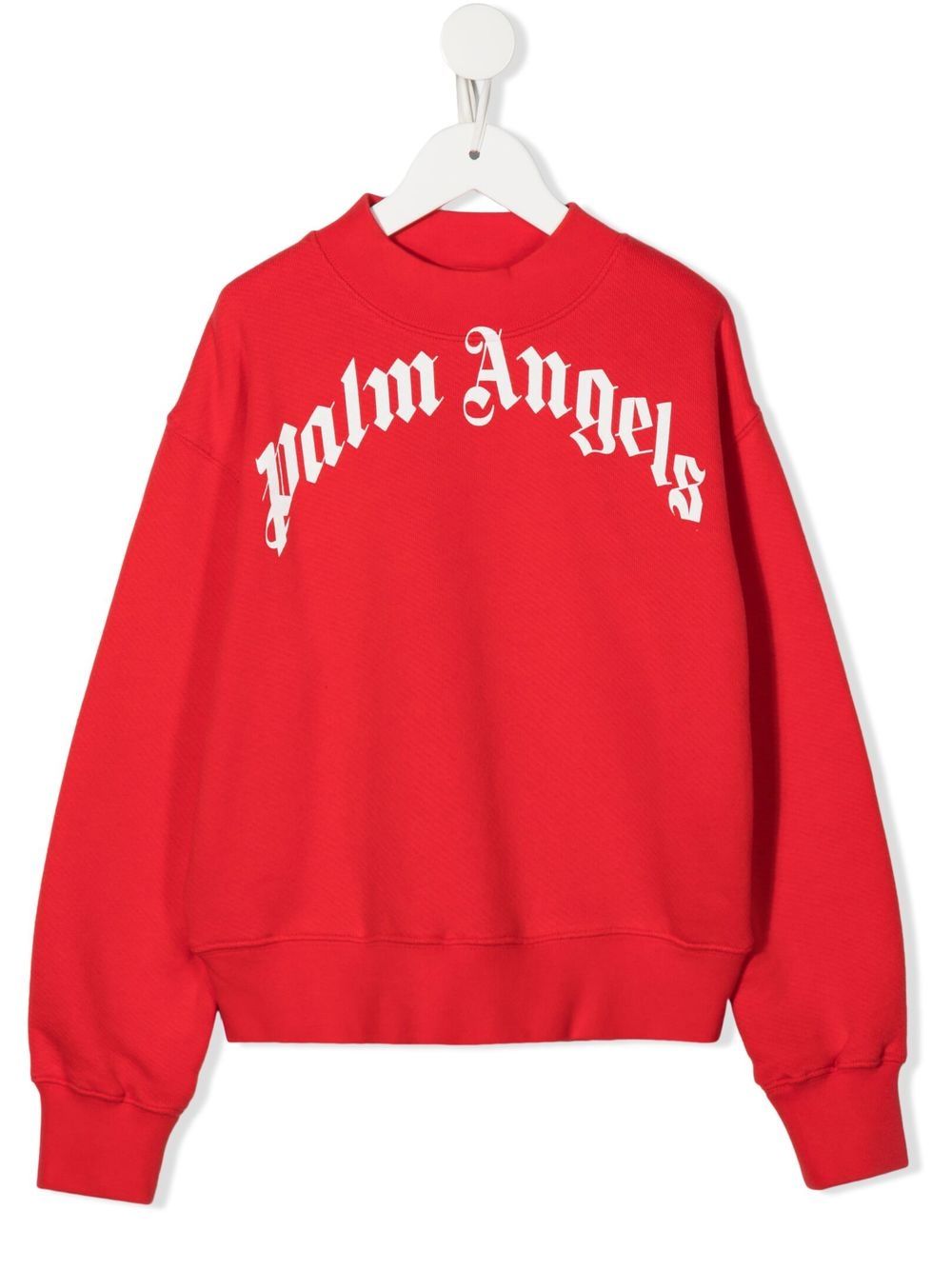 Palm Angels Kids Sweatshirt mit Logo-Print - Rot von Palm Angels Kids