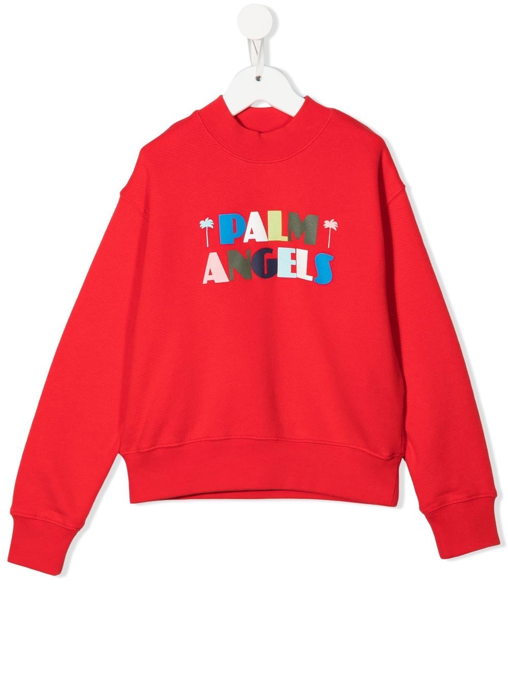 Palm Angels Kids Pullover mit Logo-Print - Rot von Palm Angels Kids