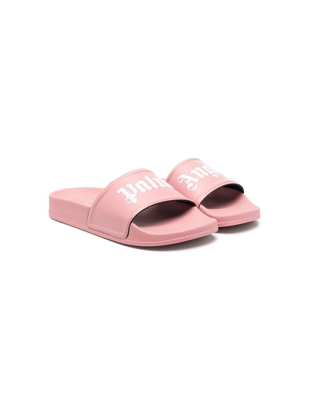 Palm Angels Kids Flache Pantoletten mit Logo-Print - Rosa von Palm Angels Kids