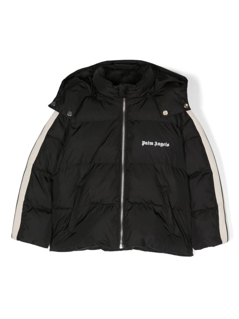 Palm Angels Kids Gefütterte Kapuzenjacke - Schwarz von Palm Angels Kids