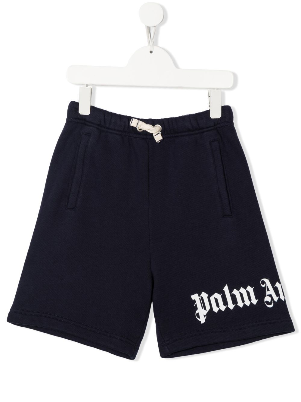 Palm Angels Kids Shorts mit Logo-Print - Blau von Palm Angels Kids