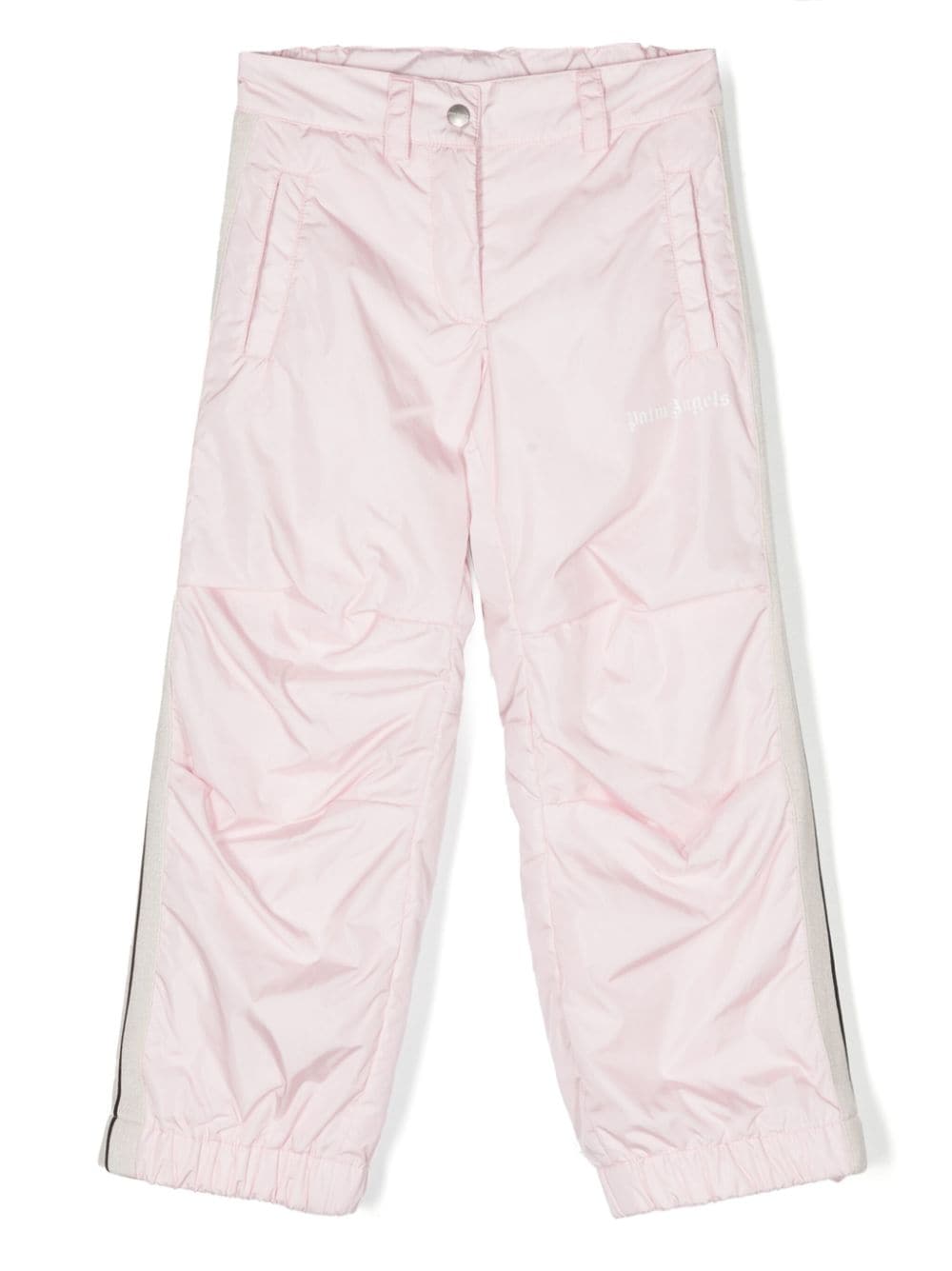 Palm Angels Kids Gerade Hose mit Logo-Print - Rosa von Palm Angels Kids