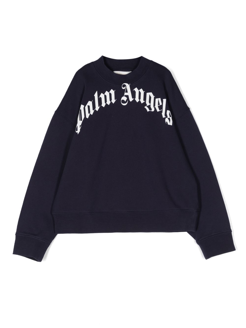 Palm Angels Kids Sweatshirt mit Logo-Print - Blau von Palm Angels Kids