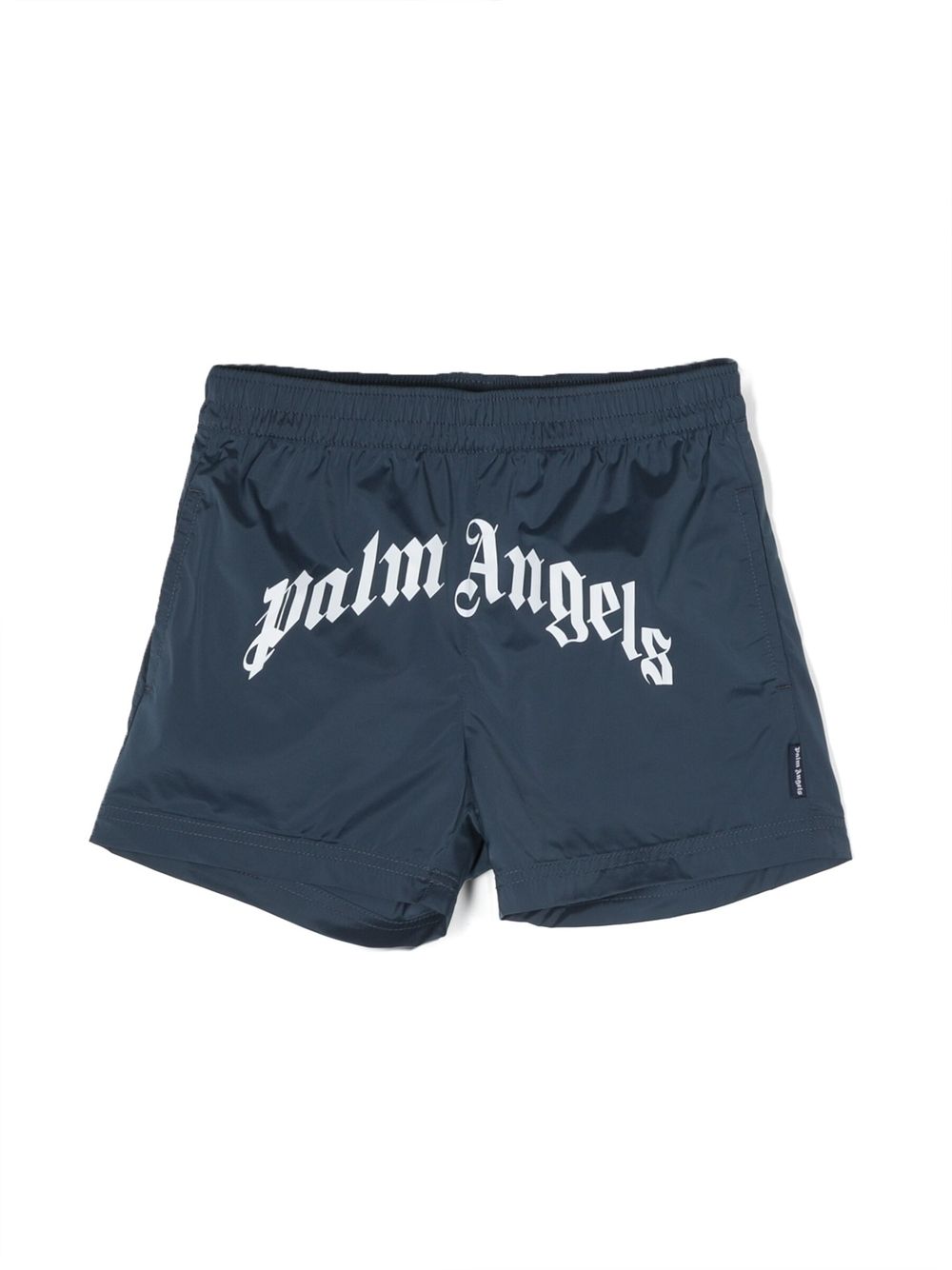 Palm Angels Kids Badeshorts mit Logo-Print - Blau von Palm Angels Kids