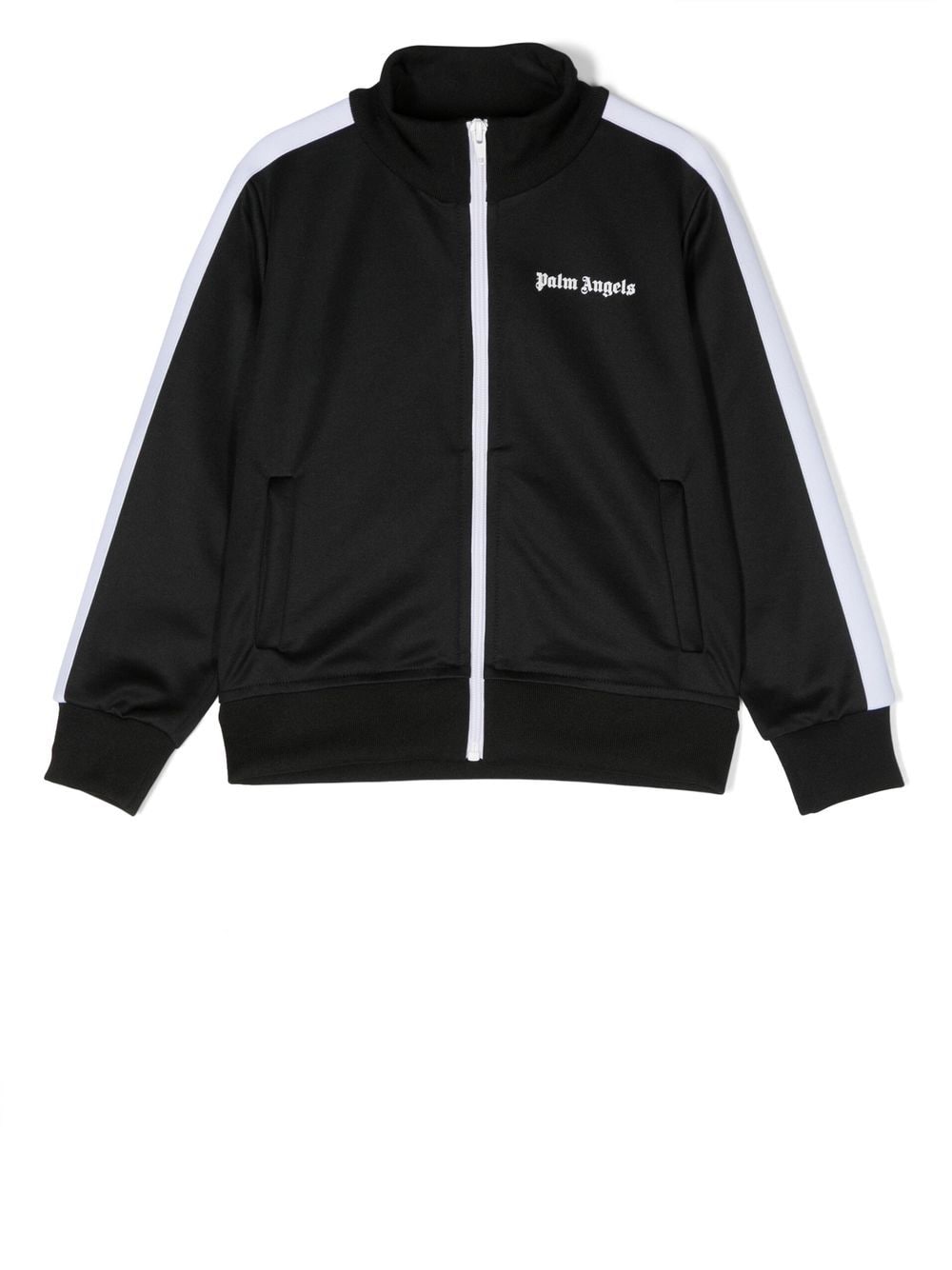 Palm Angels Kids Sportjacke mit Logo-Print - Schwarz von Palm Angels Kids