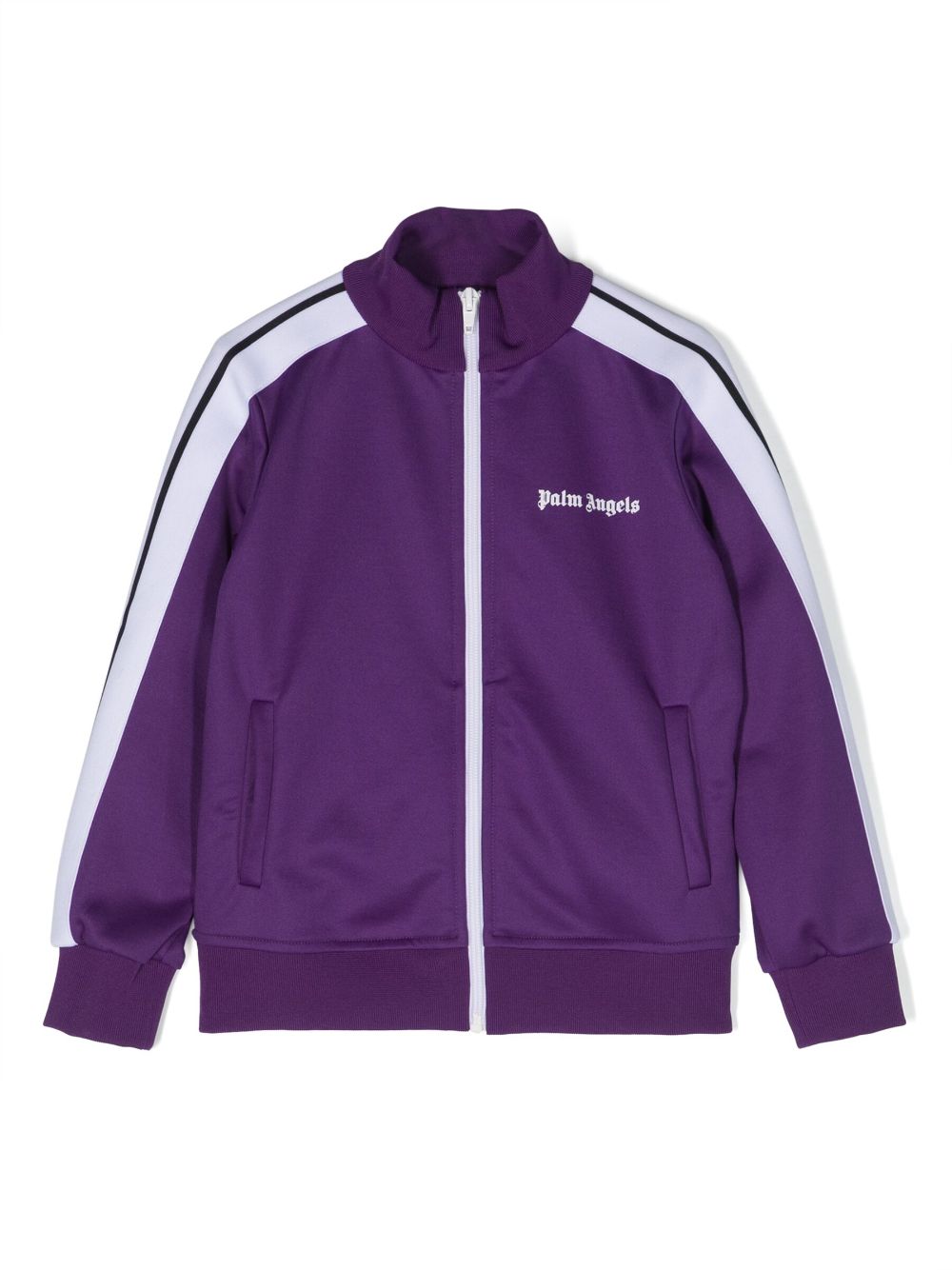 Palm Angels Kids Bomberjacke mit Logo-Print - Violett von Palm Angels Kids