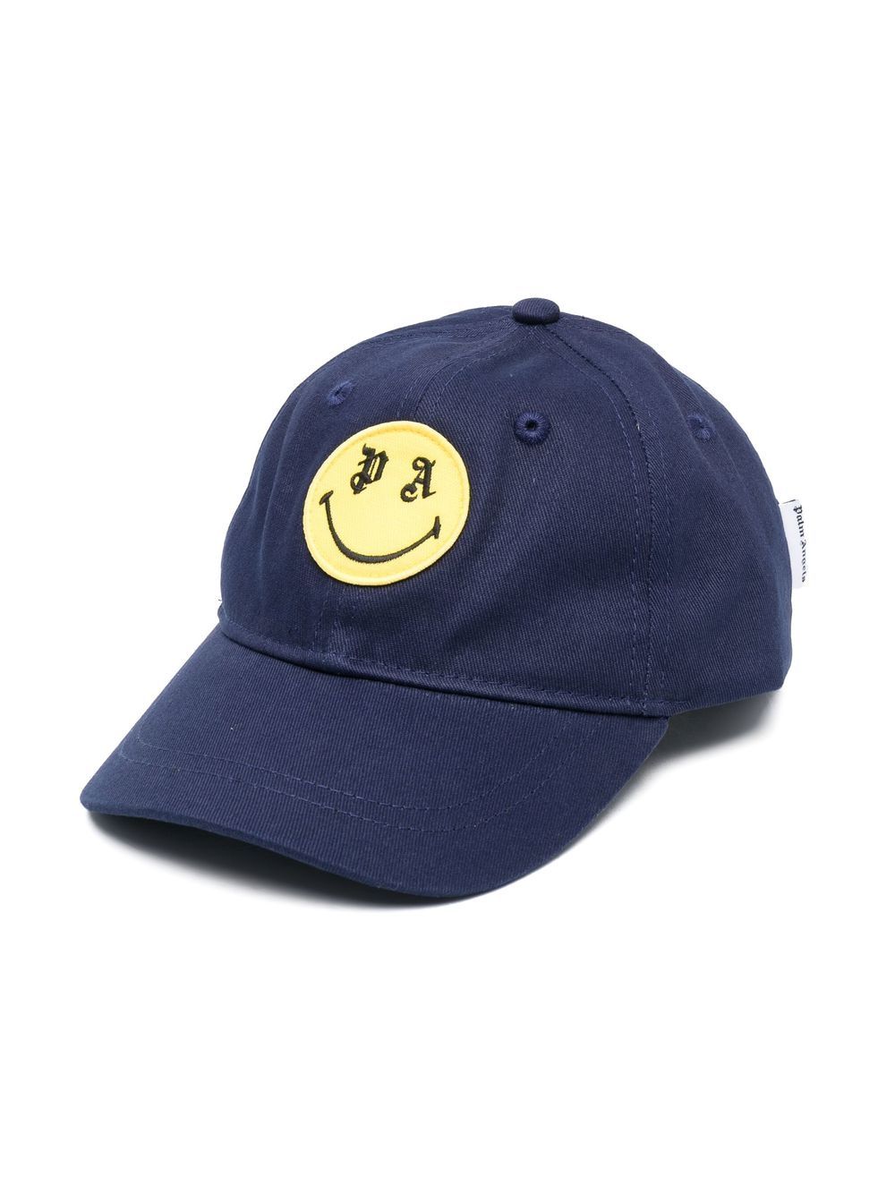 Palm Angels Kids Baseballkappe mit Smiley-Patch - Blau von Palm Angels Kids