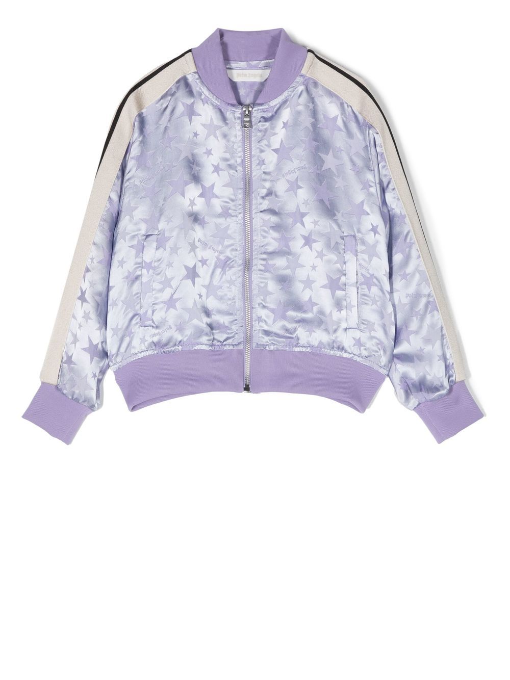 Palm Angels Kids Sportjacke mit Jacquardmuster - Violett von Palm Angels Kids