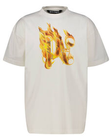 Herren T-Shirt BURNING MONOGRAM von Palm Angels