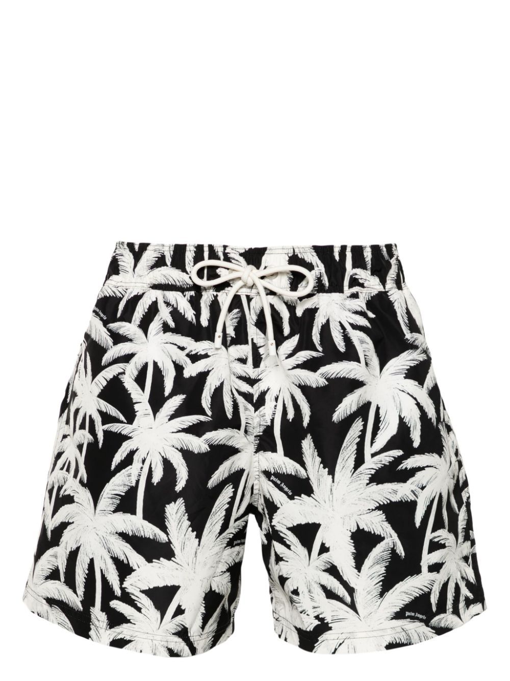 Palm Angels Badeshorts mit Palmen-Print - Schwarz von Palm Angels