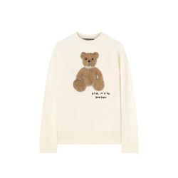 Palm Angels Bear In Mind Weiße Sweatshirt von Palm Angels
