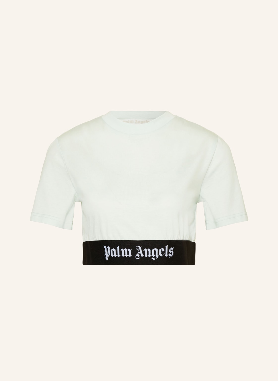 Palm Angels Cropped-Shirt weiss von Palm Angels