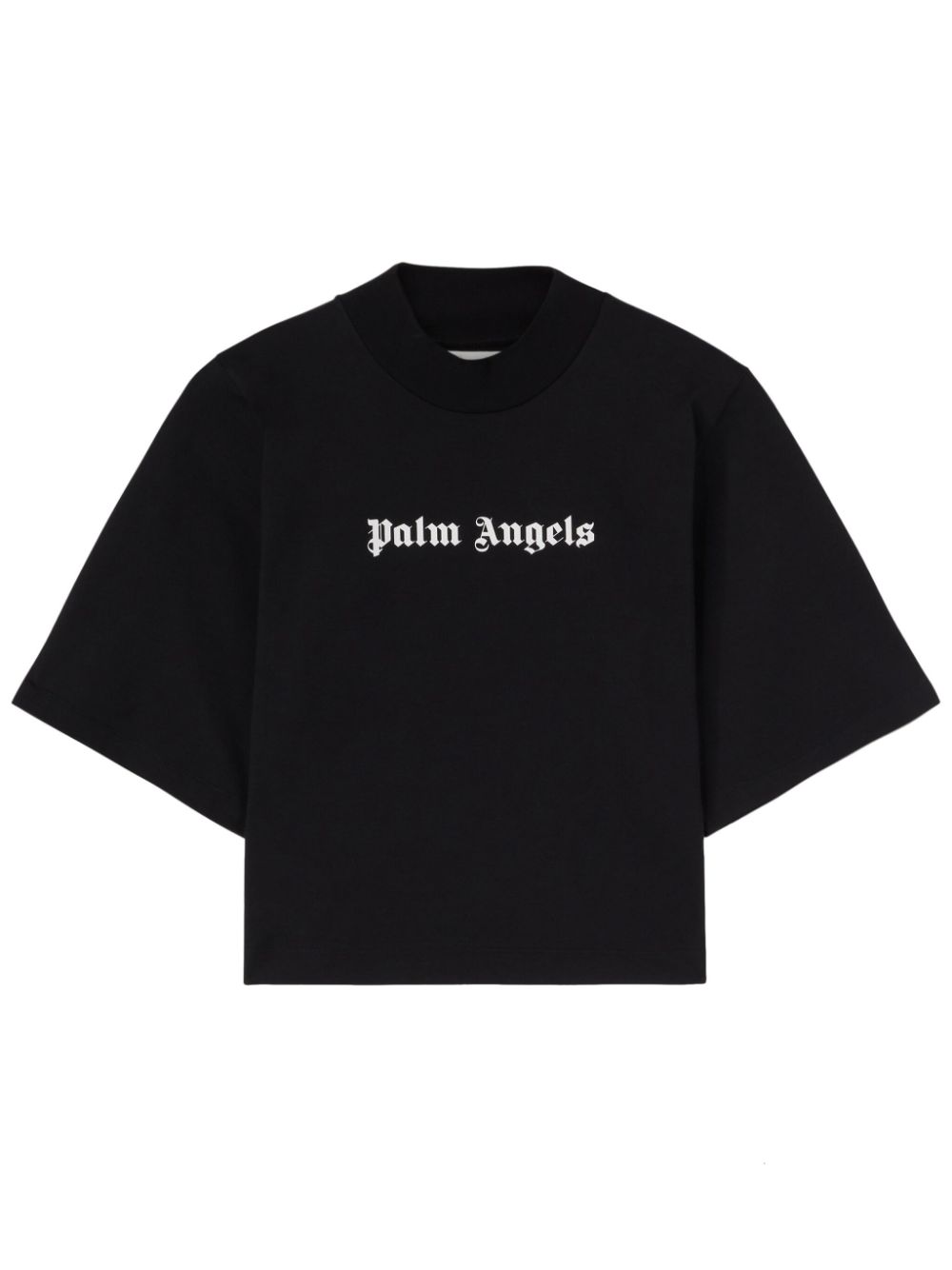 Palm Angels Cropped-Top mit klassischem Logo - Schwarz von Palm Angels