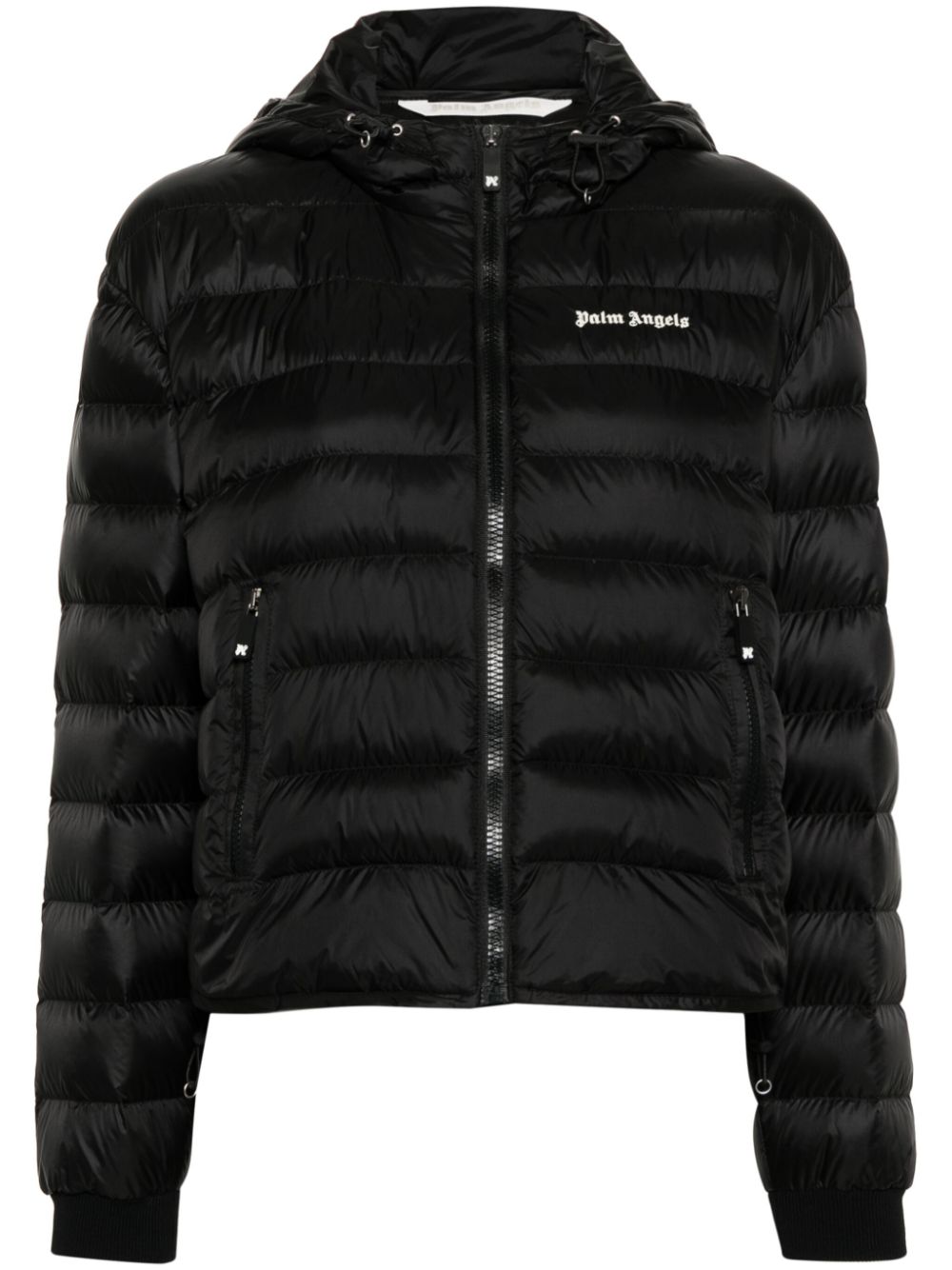 Palm Angels Daunenjacke mit Kapuze - Schwarz von Palm Angels