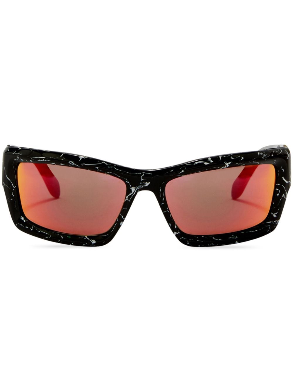 Palm Angels Eckige Adin Sonnenbrille - Schwarz von Palm Angels