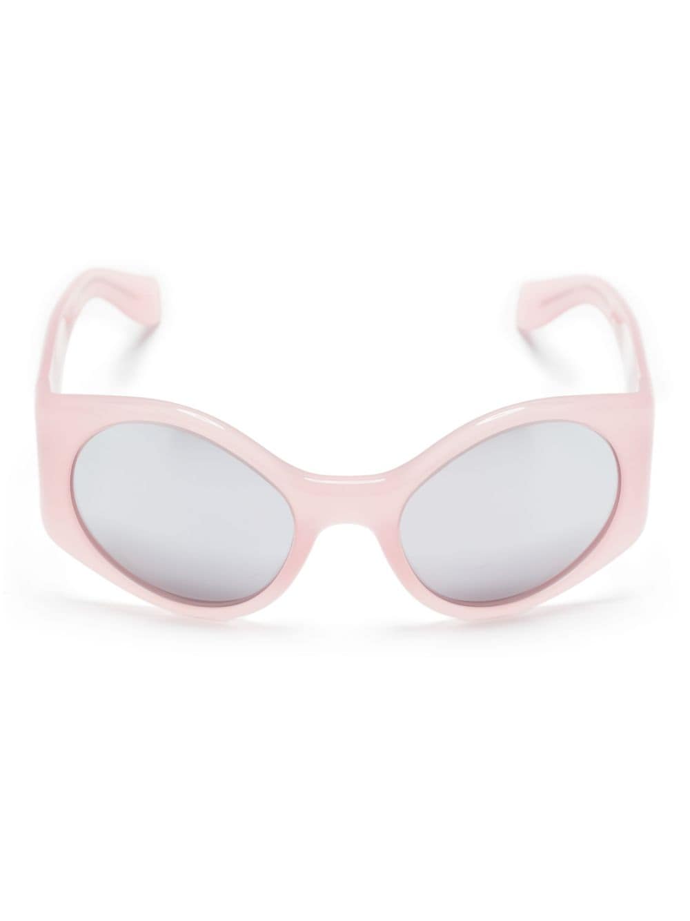 Palm Angels Ennis Sonnenbrille mit rundem Gestell - Rosa von Palm Angels