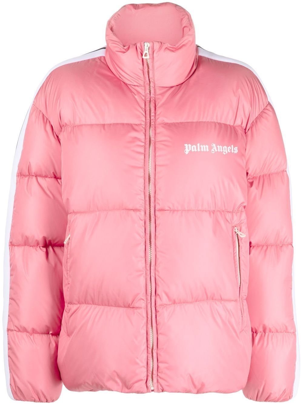 Palm Angels Gefütterte Jacke mit Streifen - Rosa von Palm Angels