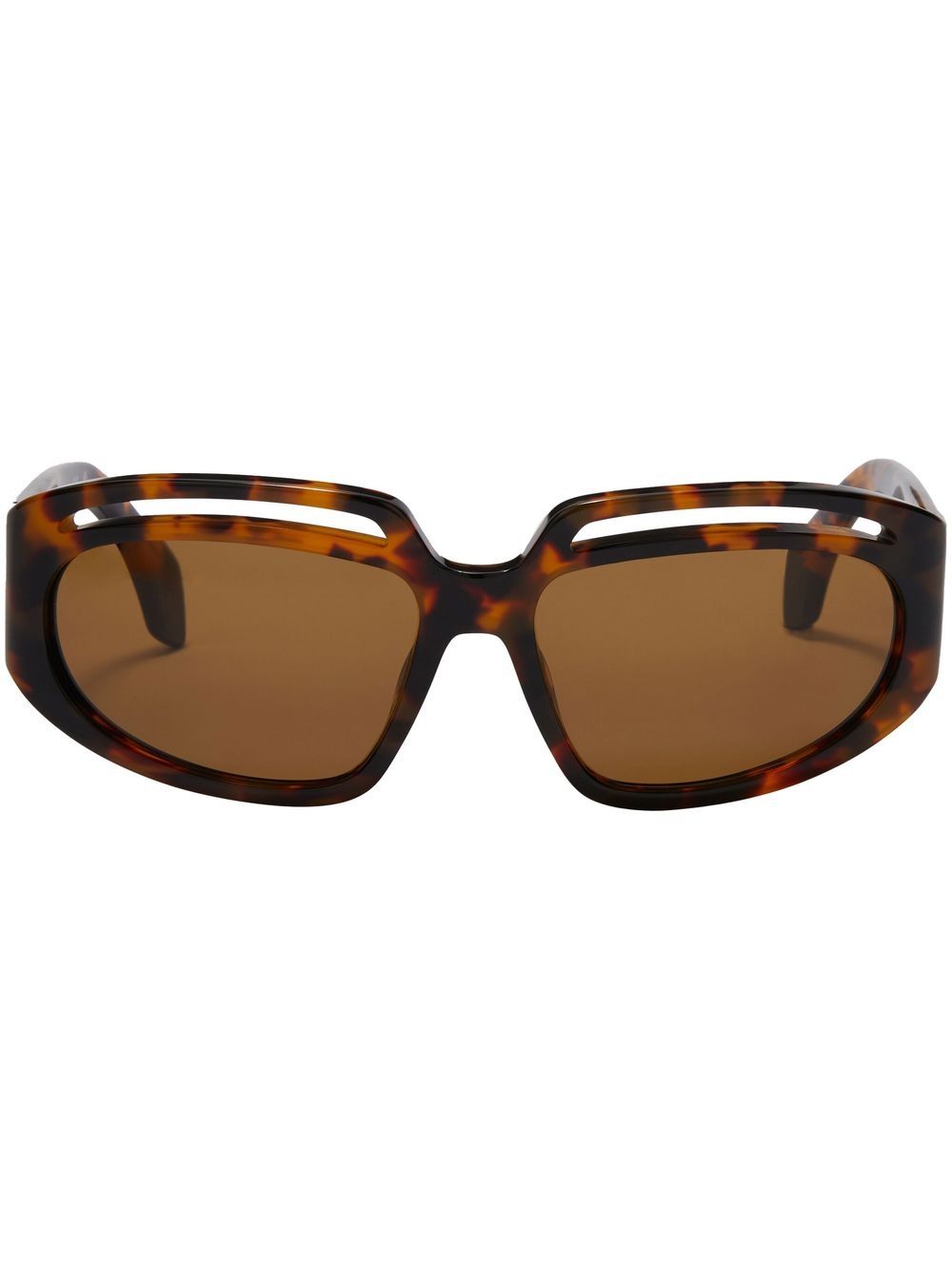 Palm Angels Heights Sonnenbrille mit Cut-Outs - Braun von Palm Angels