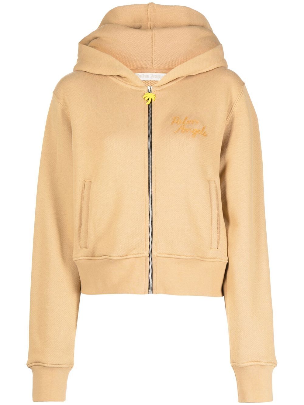 Palm Angels Hoodie mit Logo-Stickerei - Nude von Palm Angels