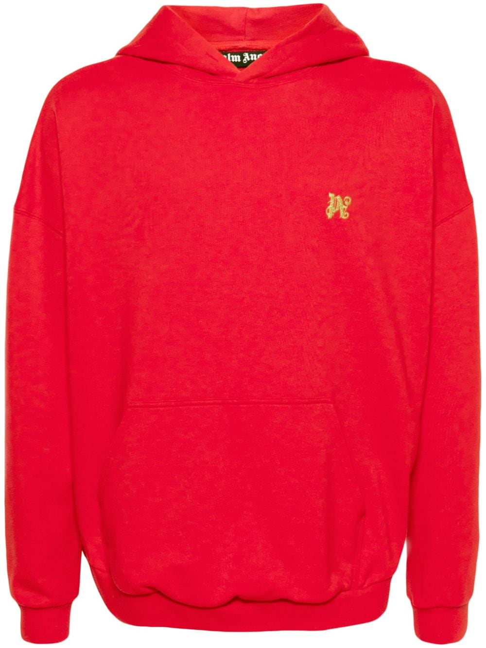 Palm Angels Kapuzenpullover mit Drachen-Monogramm - Rot von Palm Angels