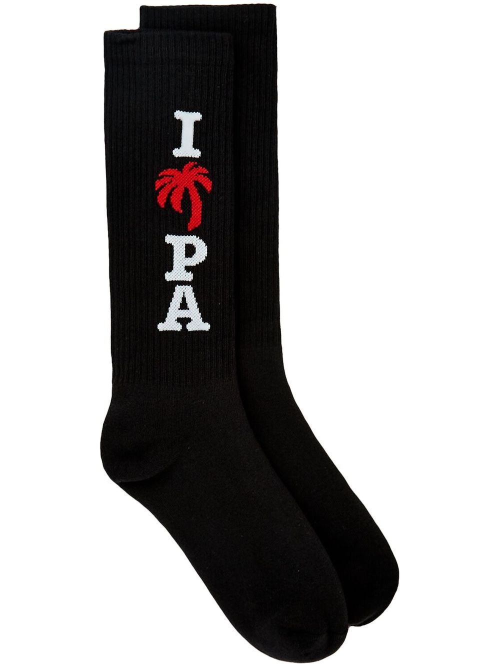 Palm Angels Socken mit "I Love PA"-Schriftzug - Schwarz von Palm Angels