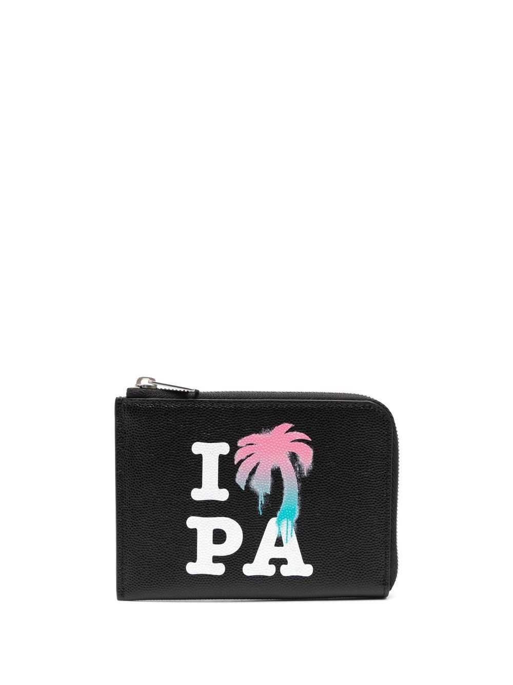 Palm Angels Portemonnaie mit "I Love PA"-Print - Schwarz von Palm Angels