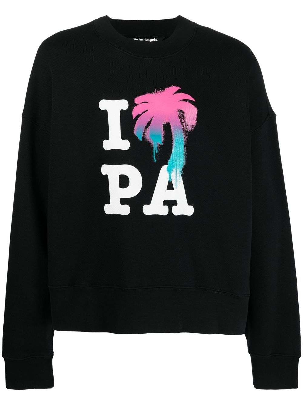 Palm Angels "Sweatshirt mit ""I Love PA""-Print" - Schwarz von Palm Angels