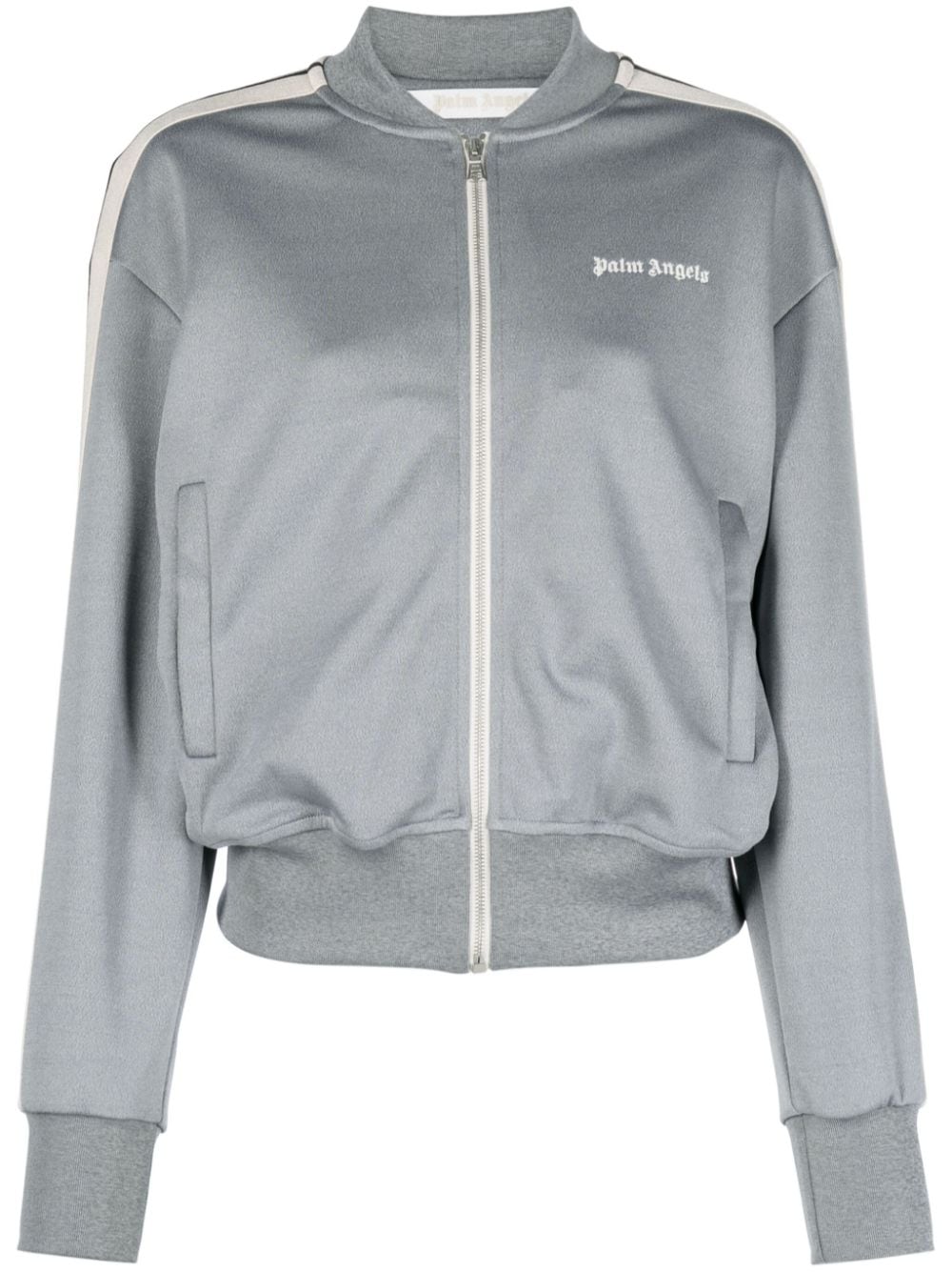 Palm Angels Jacke mit Logo - Grau von Palm Angels