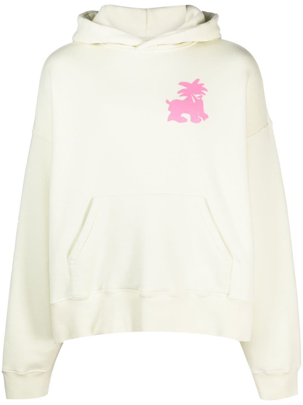 Palm Angels Leon Hoodie mit Logo-Print - Grün von Palm Angels