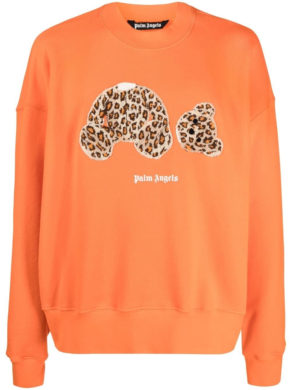 Palm Angels Sweatshirt mit Leo Teddy-Print - Orange von Palm Angels