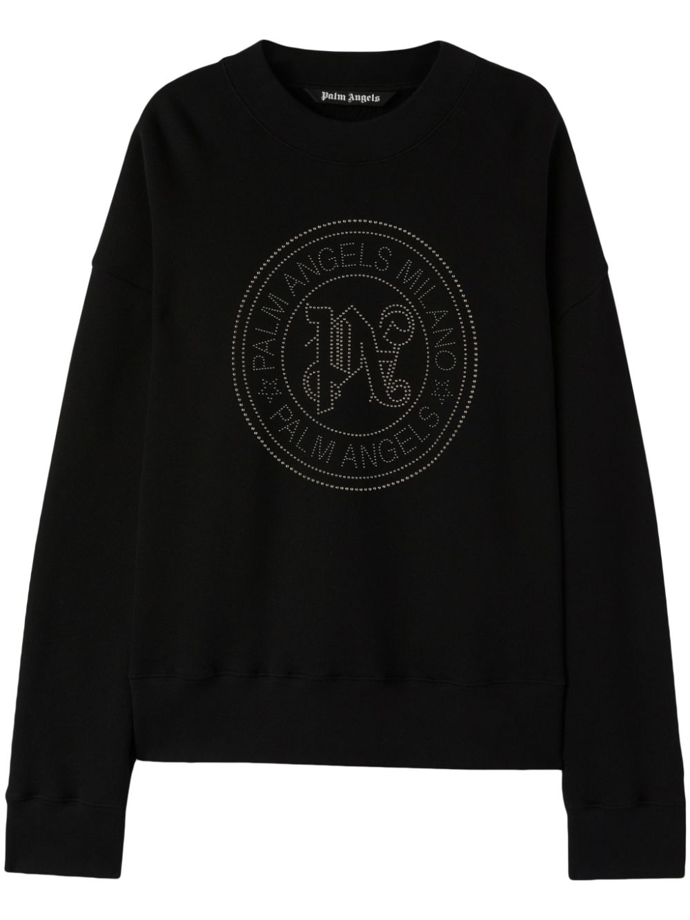 Palm Angels Milano Sweatshirt mit Nieten - Schwarz von Palm Angels