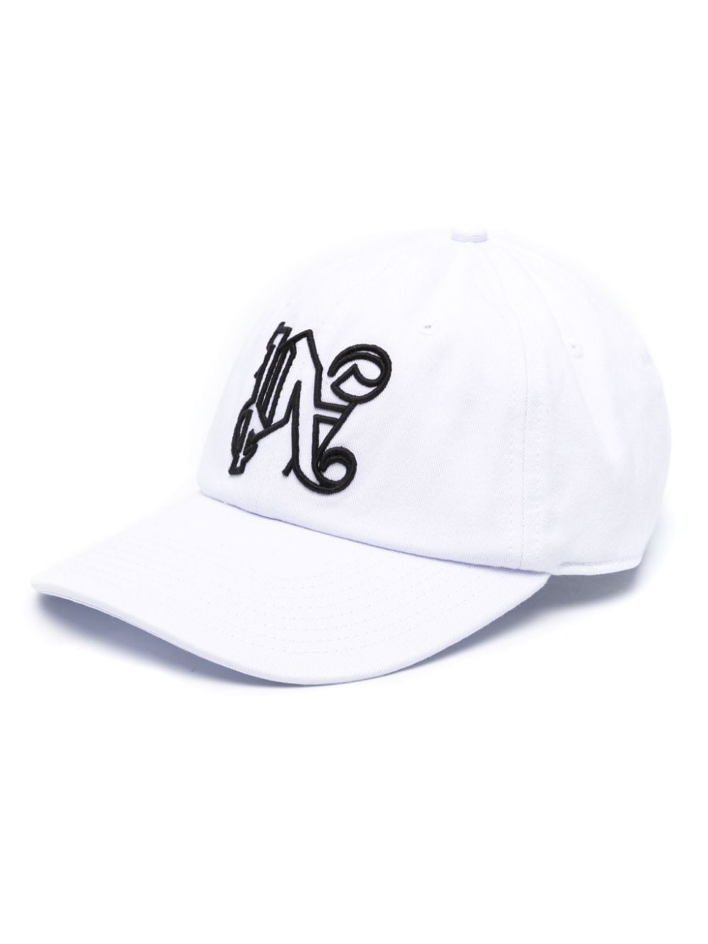 Palm Angels Monogram embroidered baseball cap - Weiß von Palm Angels