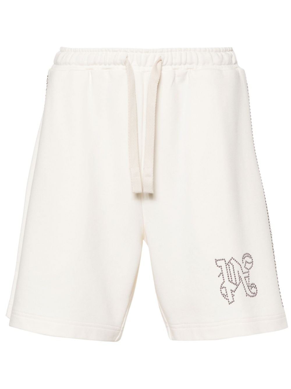 Palm Angels Joggingshorts mit Monogramm-Applikation - Nude von Palm Angels