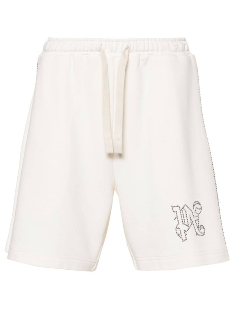 Palm Angels Joggingshorts mit Monogramm-Applikation - Nude von Palm Angels