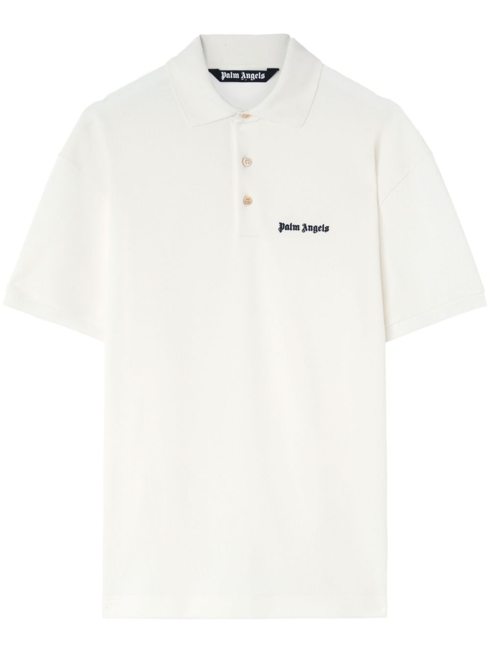 Palm Angels Poloshirt mit Logo-Print - Weiß von Palm Angels