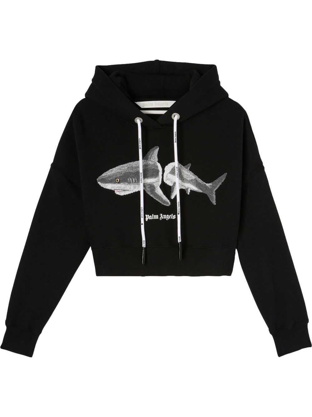 Palm Angels Shark Hoodie - Schwarz von Palm Angels